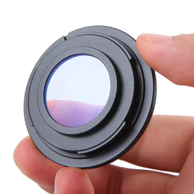 Metal Black Camera Lens Adapter Ring with Glass M42 Thread Mount Lens for Nikon