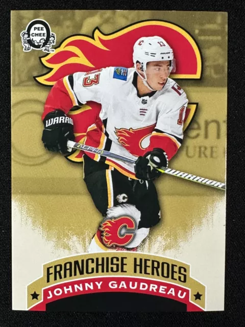 Johnny Gaudreau Ingila 2018-19 O-Pee-Chee Coast to Coast Franchise Heroes #G12