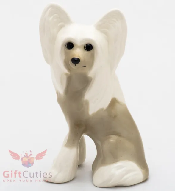 Porcelain Figurine of the Chinese Crested Dog