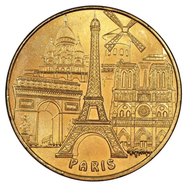 France médaille touristique 5 monuments de Paris 2014 Monnaie de Paris MDP