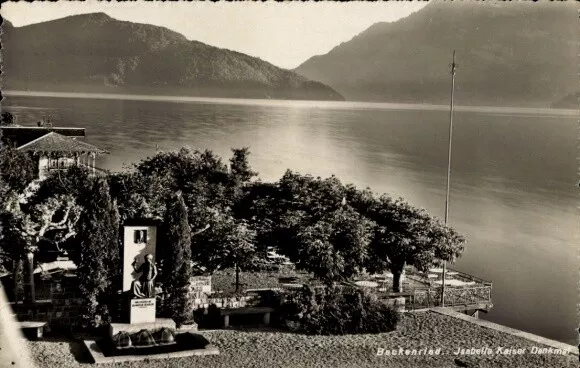 Ak Beckenried Kt. Nidwalden Schweiz, Isabella Kaiser-Denkmal - 4317508