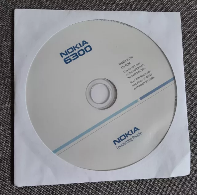 NOKIA 6300 CD ROM Driver Software Mobile Phone Genuine PC Disc.