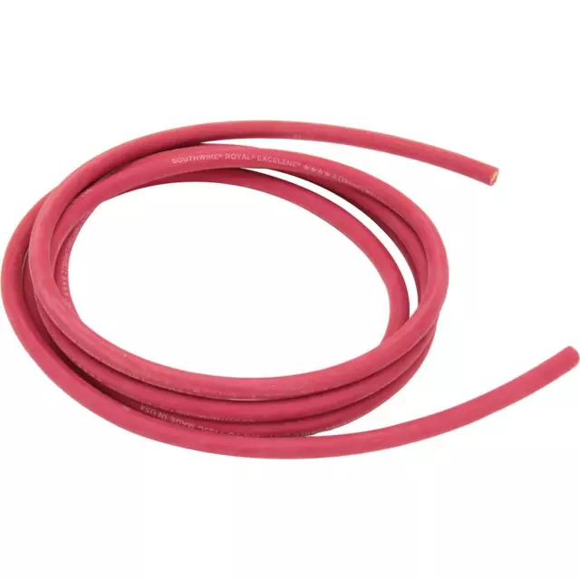 Red Welding Cable - Battery Cable, 10 Foot, 2ga