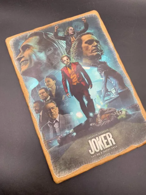 Cuadro De Madera Vintage Película Joker 29,5 X 20,5 Cms - Joaquin Phoenix