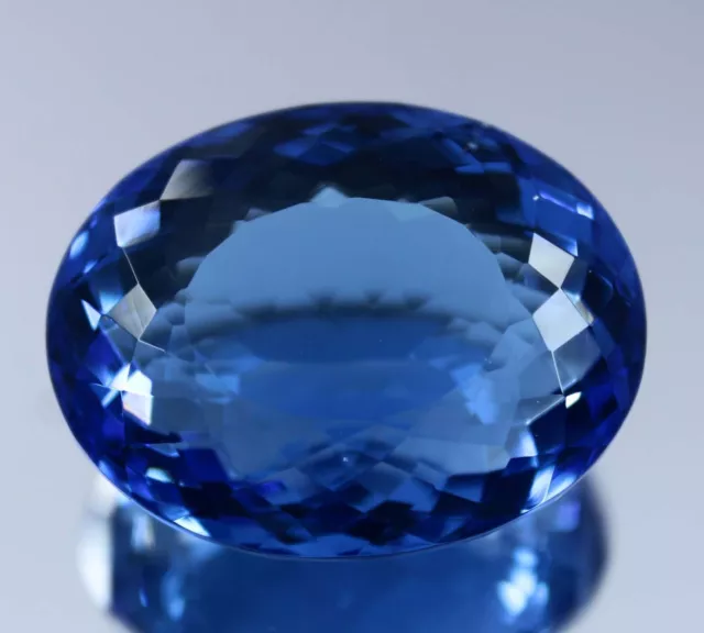 CERTIFIÉ 55 Ct Bleu Naturel Tanzanie DE Tanzanite Taille Ovale Pierre...