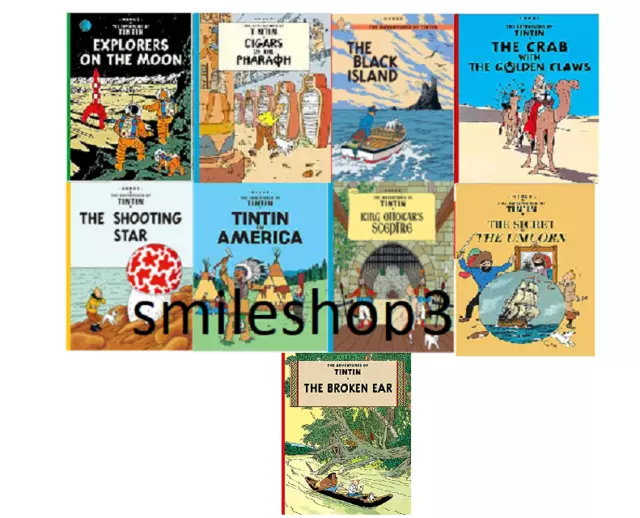 The Complete Adventures of Tintin Collection Vol 1-9 Paperback