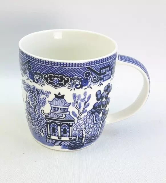 Churchill Willow Pattern Tea / Coffee Mug - 375ml Blue & White Fine China