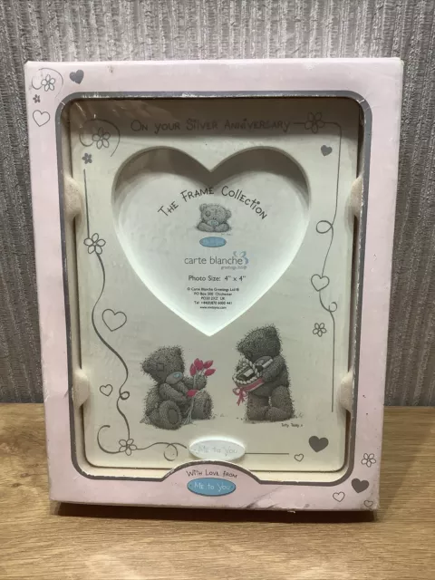 Me To You Bear Photo Frame Collectable Gift Silver Wedding Anniversary  NEW