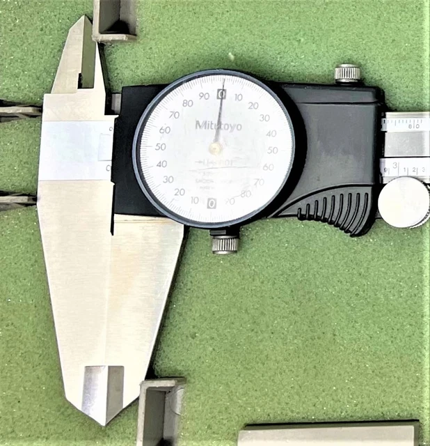 🔥🔥MITUTOYO 12" DIAL CALIPER NO 505-645 w/Case ~ Very Nice w/Free Shipping