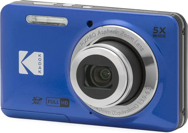 Clearance Kodak PIXPRO FZ55 16MP 5x Zoom Compact Camera - Blue