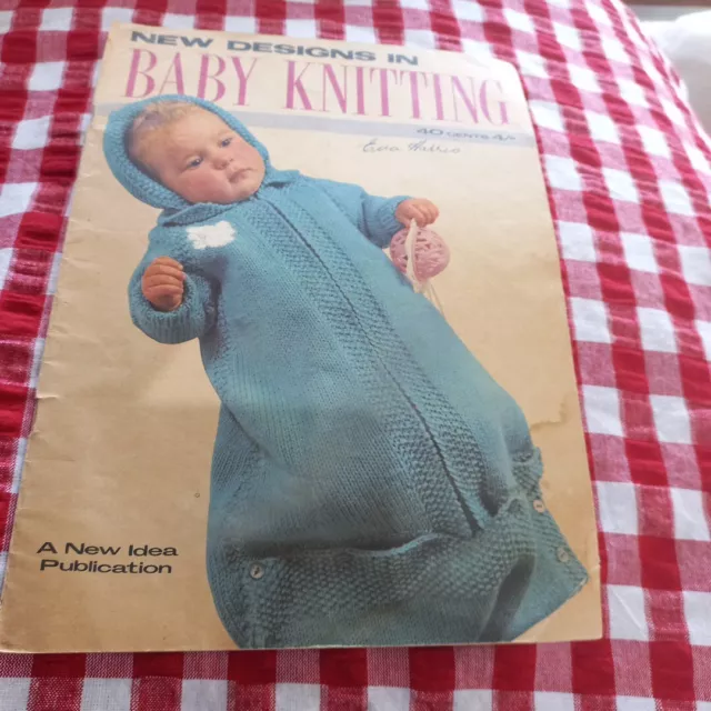 😇 New Idea Baby Knitting Pattern Book Vintage New Designs 16 designs 24 pages