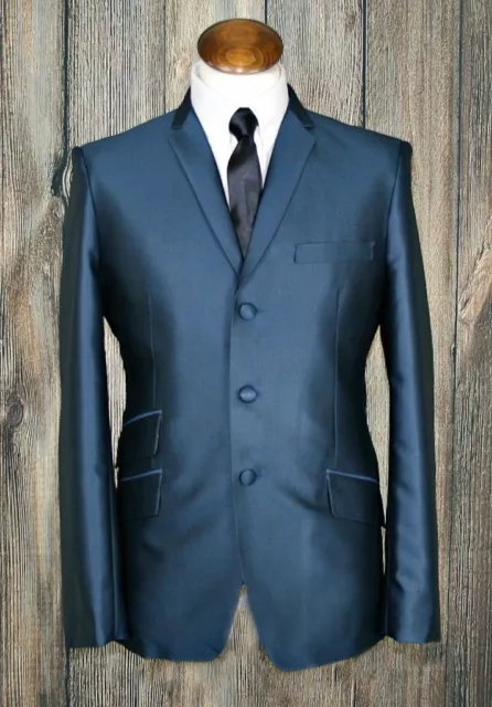 mod suit,skinhead suit teal tonic suit 3 button suit slim fit mod suit