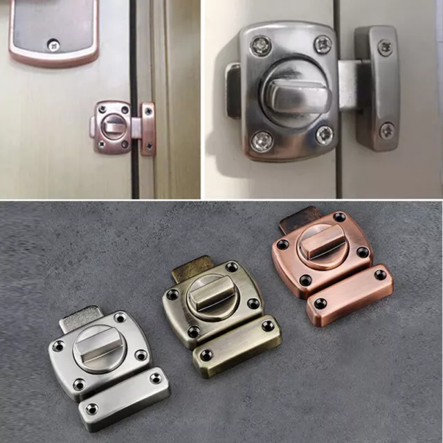 Rotating Bolt Latch Safety Door Sliding Lock Fence Gate Latches Home Security N