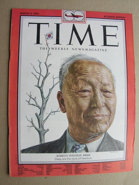 TIME MAGAZINE March 9 1953 Korea Syngman Rhee, Harry Belafonte Rolex Eric Fraser TIME MAGAZINE March 9 1953 Korea Syngman Rhee, Harry Belafonte Rolex Eric Fraser