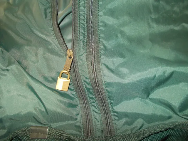 Tumi Green Ballistic Nylon Garment Suit Bag w Strap Luggage Bi-Fold 6