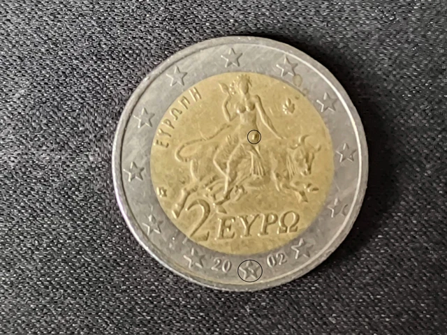 2 Euro Münze Griechenland 2002 Fehlprägung Merkmale picclick.de