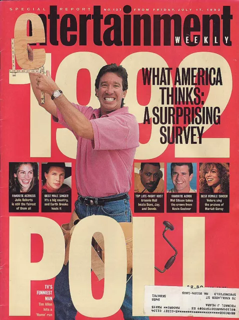 Entertainment Weekly Magazine - # 127 - JULY 17, 1992 - 1992 TIM ALLEN cover!