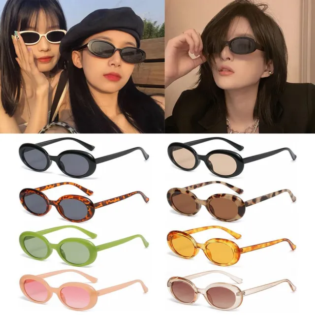 Eyewear Streetwear Shades Retro Oval Sunglasses Small Frame Women's Sunglasses