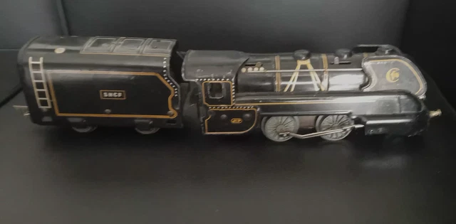 JEP O LOCOMOTIVE TYPE 120 CARENEE NOIRE TENDER SNCF. 1938