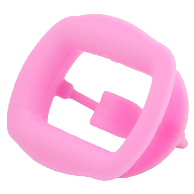 (Pink)2x Silicone Cheek Retractor Dental Mouth Opener For Oral Inspection EJJ