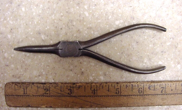 Old Used Tools,Vintage Kraeuter USA 1621-6 Needle Nose Pliers,6-9/16" VGC