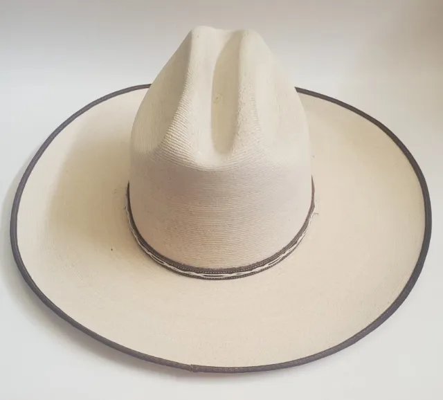 ATWOOD Marfa Long Oval Size 7 1/8 western 15X Cowboy Hat Palm Leaf