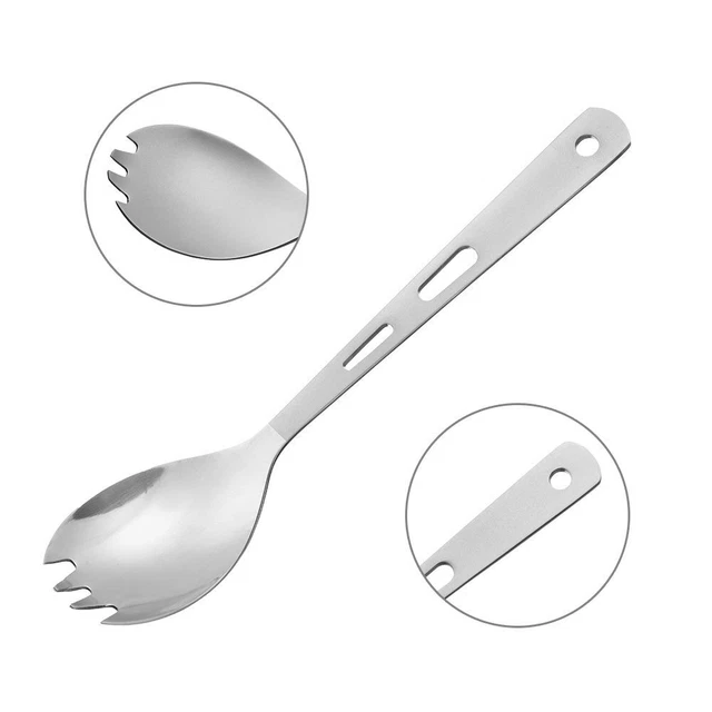 de cuisine en titane pur Pique-nique extérieur Longue poignée Cuillère 6
