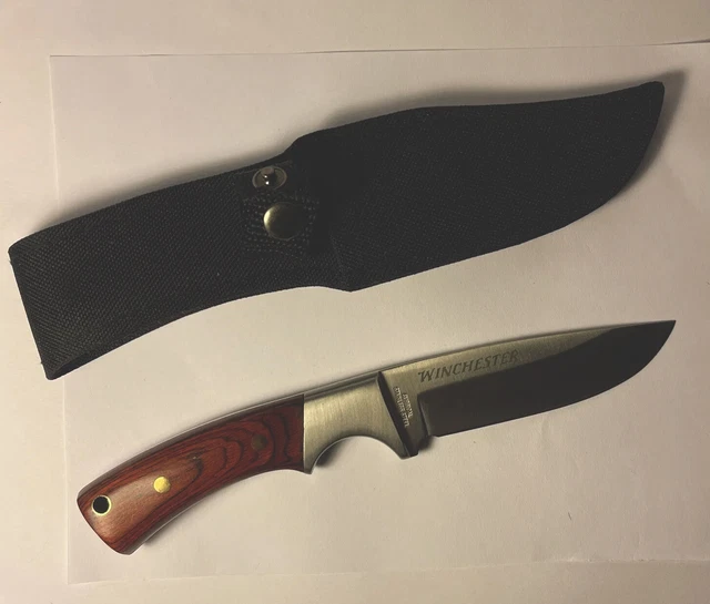 WINCHESTER HUNTING KNIFE With Full Tang And Sheath 49.00 PicClick