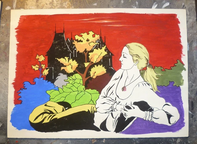 Dipinti a tempera e china - Soggetti diversi - Anni '70