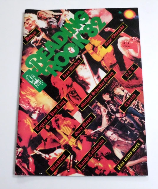 IRON MAIDEN READING Rock Festival 1982 Original Vintage Satin