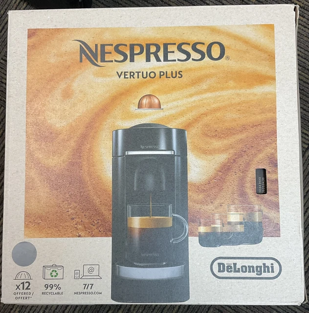 NESPRESSO VERTUO PLUS Deluxe Coffee and Espresso Machine by De'Longhi