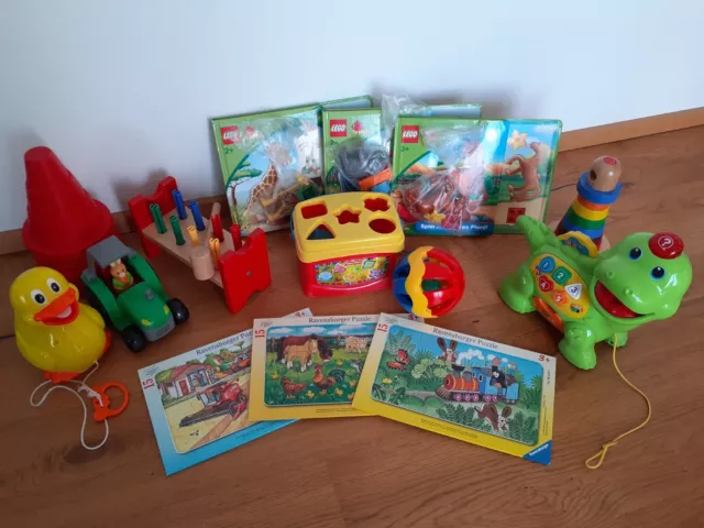 Spielsachenpaket für Babys/Kinder - Lego, Ravensburger, VTECH, Fisher Price...