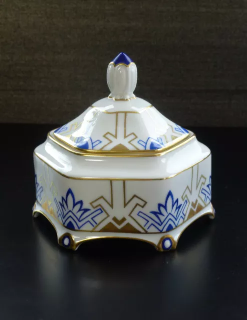 rar Porzellan Konfekt Dose Art Deco Zeh Scherzer porcelain lidded box