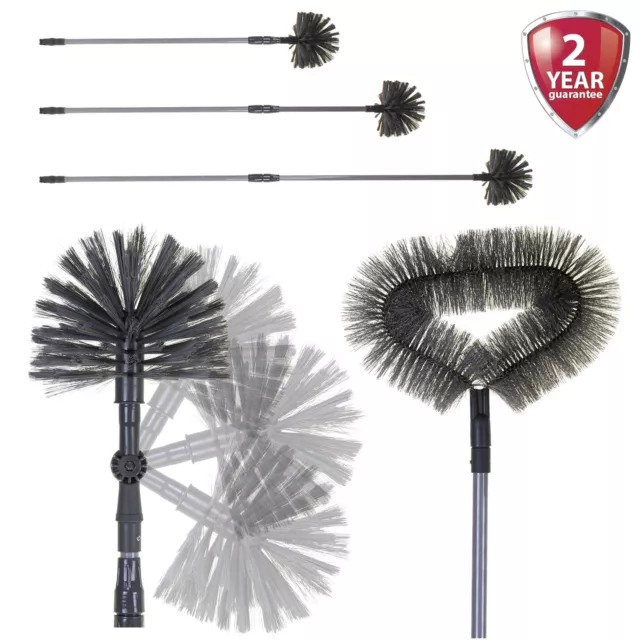 Cobweb Brushes Extendable Telescopic Handle Feather Duster Home Office Kitchen