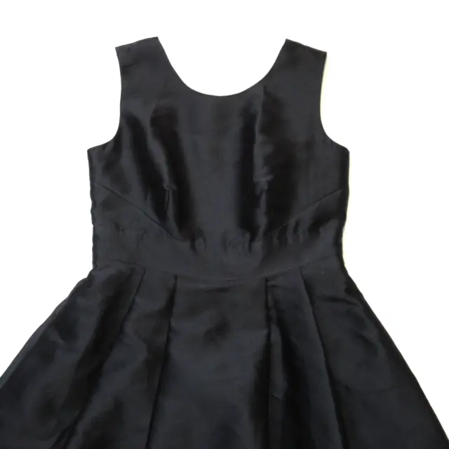 NWT kate spade New York Marilyn in Black Bow Back Pleated Faille Dress 10 2