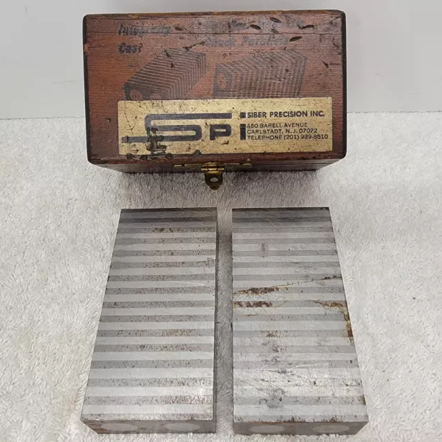 Machinists Tools One Pair Magnetic Chuck Parallels Integrally Cast 9445 SEE PICS
