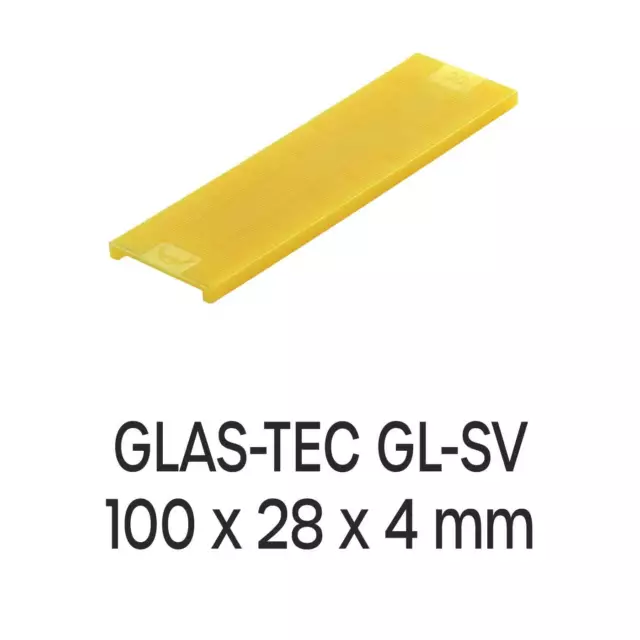 Fensterbau Verglasungsklötze Roto GLAS-TEC GL-SV 100 x 28 x 4 mm, 1000 Stück