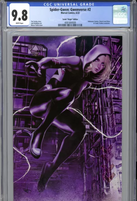 Spider-Gwen: Gwenverse #2 (2022) Marvel CGC 9.8 Marco Turini Virgin Variant