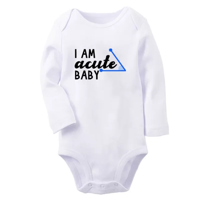 I am Acute Baby Funny Romper Newborn Baby Bodysuit Infant Jumpsuits Kids Outfits
