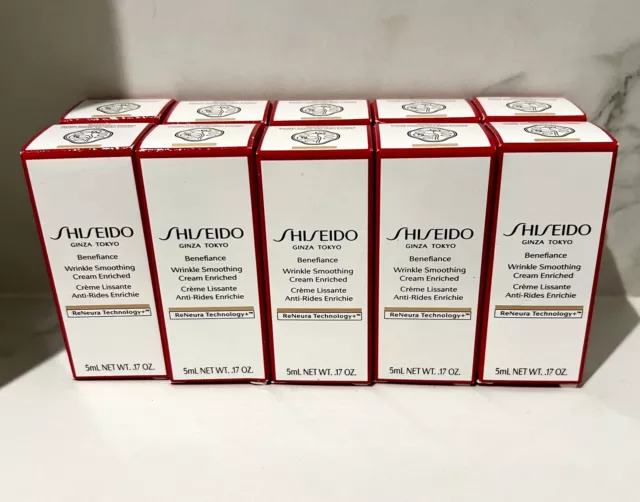 Shiseido benefiance wrinkle smoothing cream (50ml) 5ml X 10
