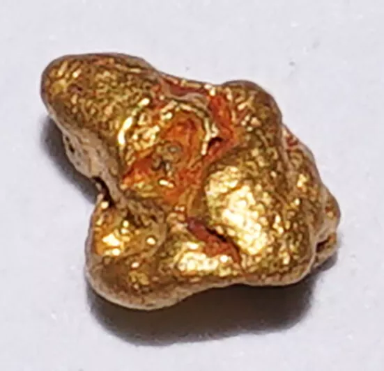 Natural Gold Nugget Specimen 0.06g from the Goldfields of North Queensland