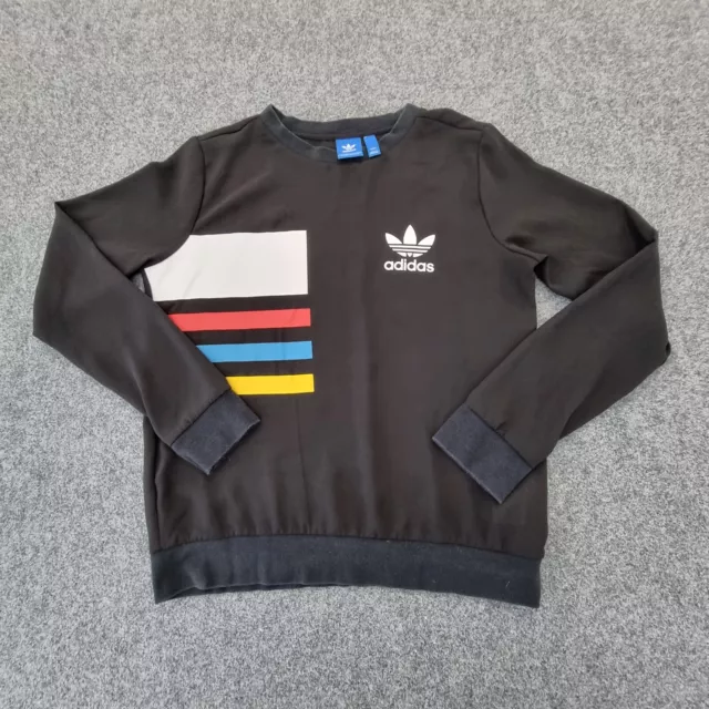 adidas Jumper Womens 6 black Originals Primary Colour Block Chiffon Size 6