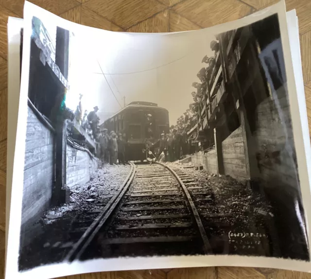 1924 Subway Car Train New York City Bushwick/Montrose BROOKLYN NYC Photo Reprint