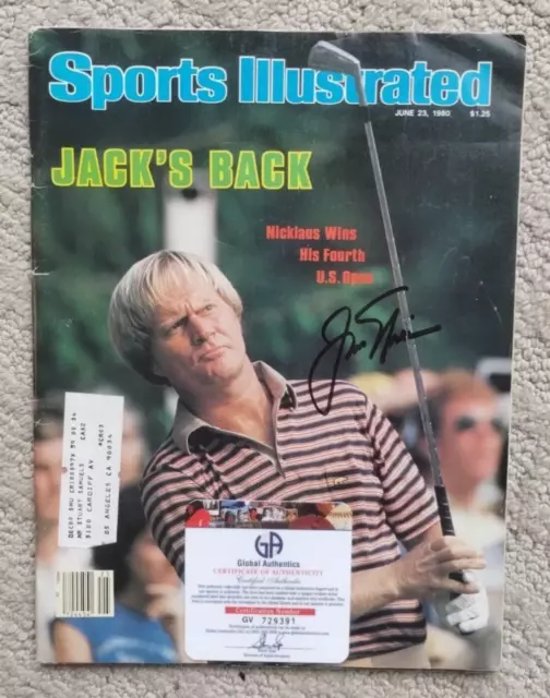 Jack Nicklaus Autographed Sports Illustrated Magazine PGA  Golf/ Authenticated