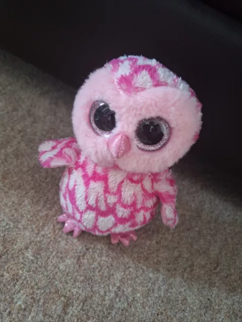 Ty Pinky The Pink Owl Soft Toy