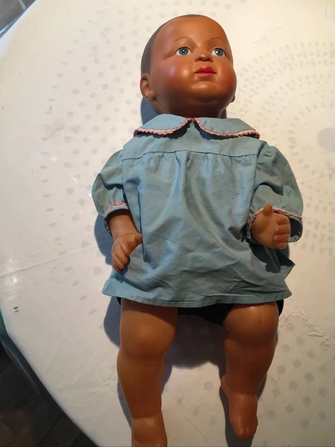 SUPERBE BAIGNEUR ANCIEN ANEL 45 en CELLULOÏD * RARE BÉBÉ 1920