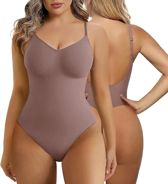 SHAPERX BODYSUIT WOMEN'S Low Back Tummy Control Shapewear Seamless
