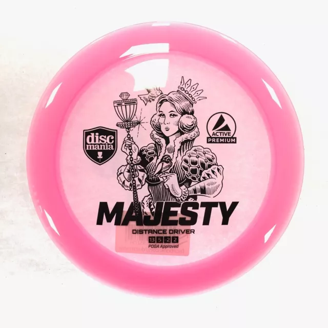 DISC GOLF DISCMANIA MAJESTY ACTIVE PREMIUM PLASTIC DISTANCE DRIVER 171g PINK