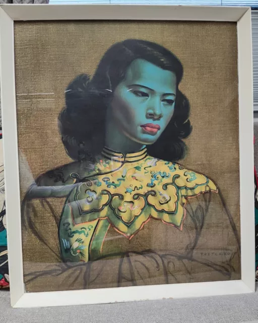 Tretchikoff chinese girl original 1950's Print.