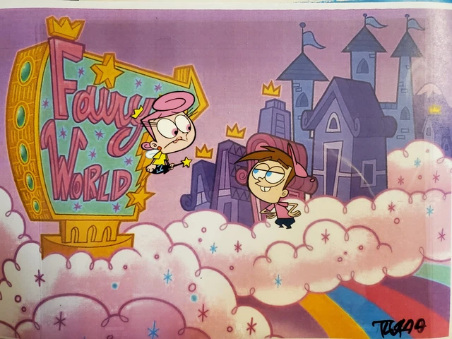 PILOT FIRST EPISODE Fairly Oddparents Original Production Cel Cell ...